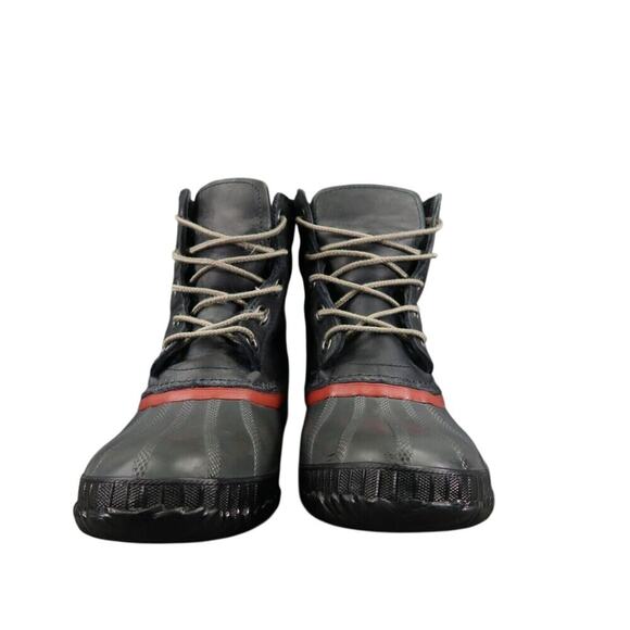 Sorel Boots Men 6 Snow Winter Cheyanne II Leather Rubber Lace Up Waterproof Grey main image 14